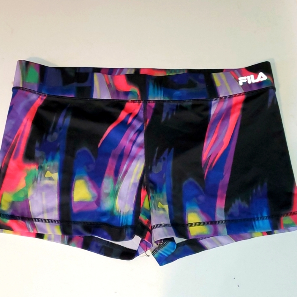 Fila sport women's XL colorful running shorts